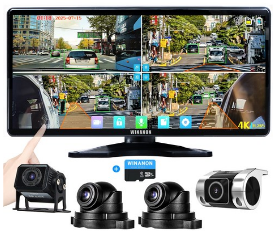 WINANON 10.36인치 4채널 블랙박스