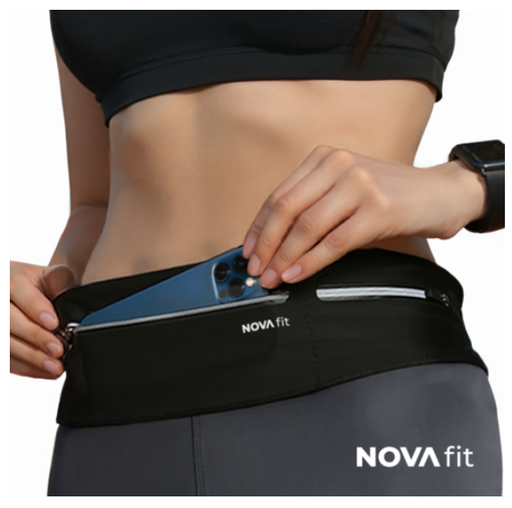 노바핏 고급형 러닝 벨트 가방 와이드 플립벨트