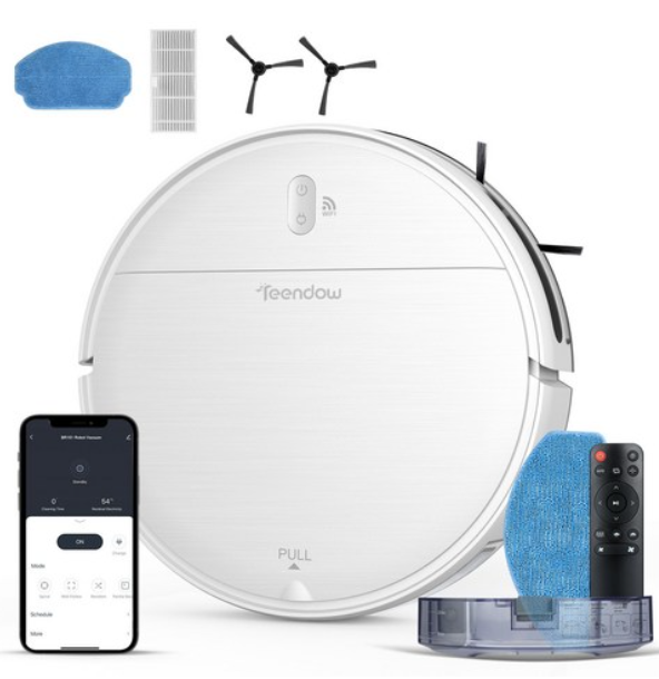 틴도우 스마트 물걸레 로봇청소기+1년보증, 화이트, BR151