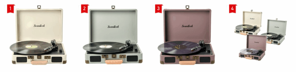 사운드룩 캠크닉 블루투스 스피커 턴테이블